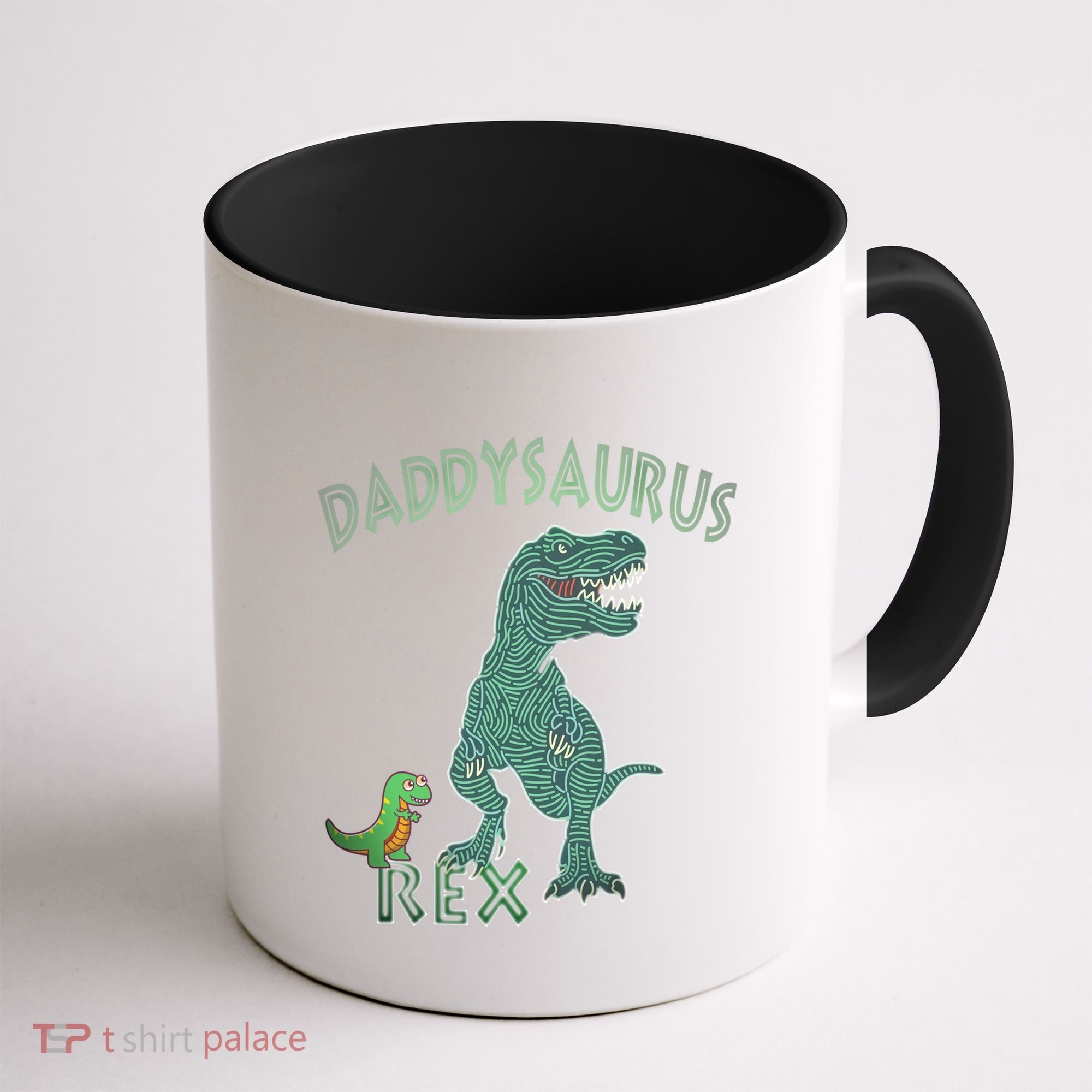 Daddysaurus Rex Tyrannosaurus Dino Dad Funny Gift Coffee Mug
