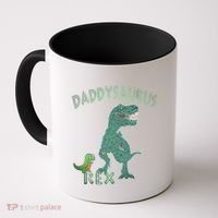 Daddysaurus Rex Tyrannosaurus Dino Dad Funny Gift Coffee Mug thumb 0