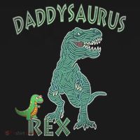 Daddysaurus Rex Tyrannosaurus Dino Dad Funny Gift Women's Hoodie thumb 2