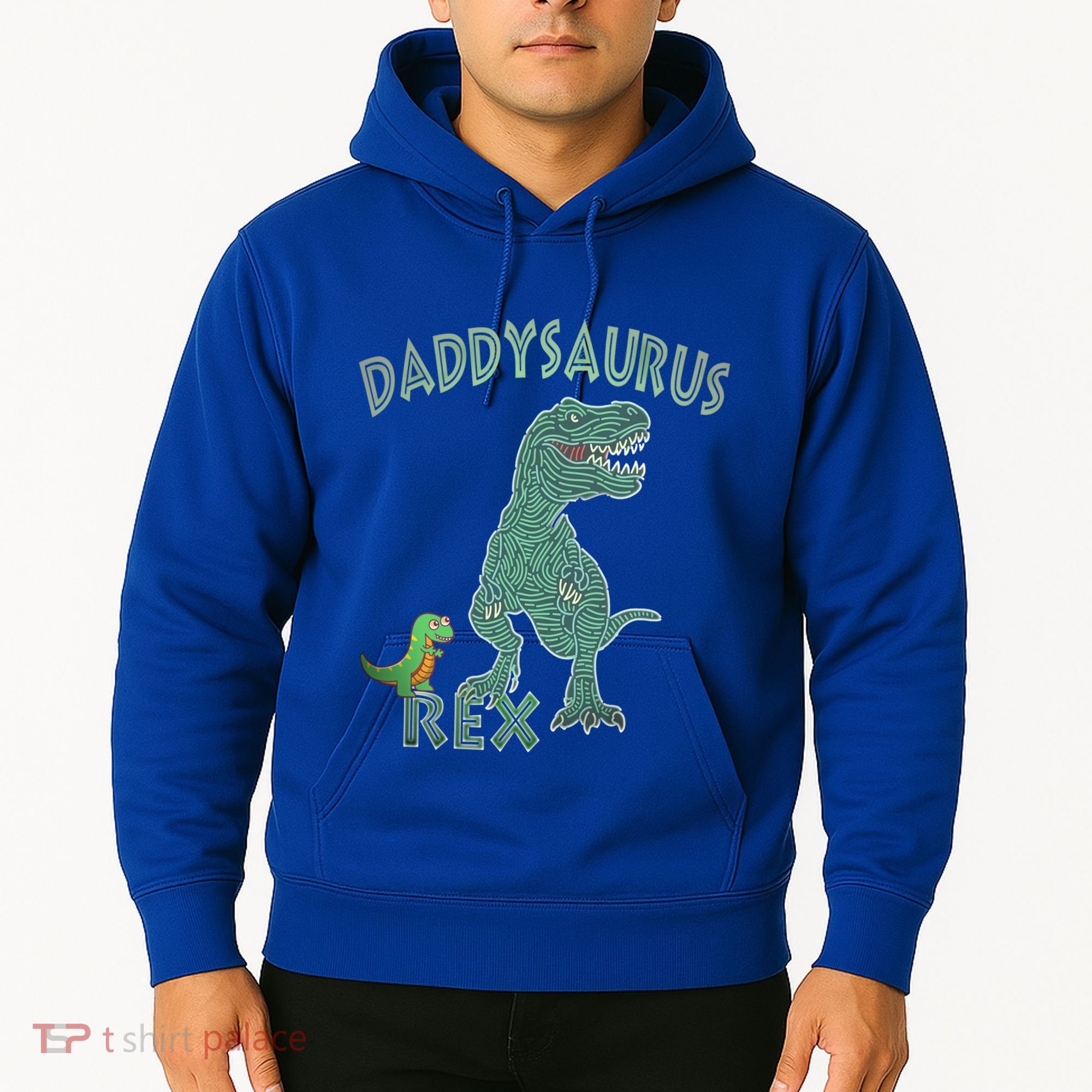 Daddysaurus Rex Tyrannosaurus Dino Dad Funny Gift Hoodie