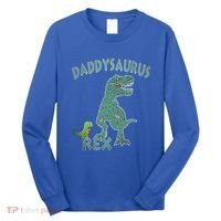 Daddysaurus Rex Tyrannosaurus Dino Dad Funny Gift Long Sleeve Shirt thumb 0