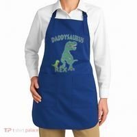 Daddysaurus Rex Tyrannosaurus Dino Dad Funny Gift Apron thumb 2