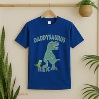 Daddysaurus Rex Tyrannosaurus Dino Dad Funny Gift T-Shirt thumb 2