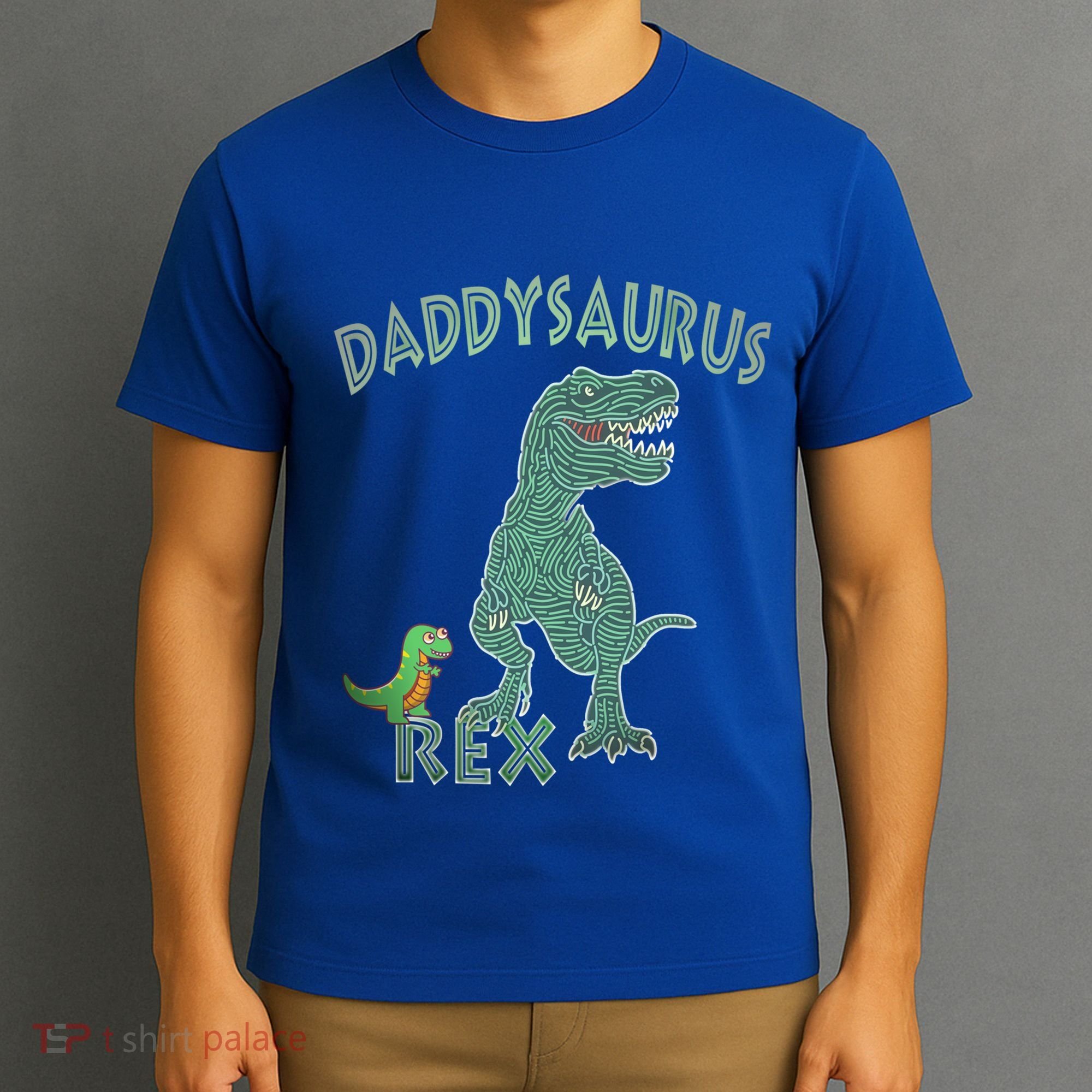 Daddysaurus Rex Tyrannosaurus Dino Dad Funny Gift T-Shirt