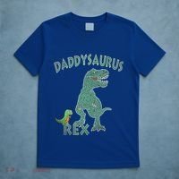Daddysaurus Rex Tyrannosaurus Dino Dad Funny Gift T-Shirt thumb 5