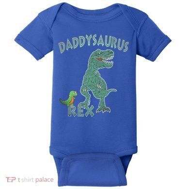 Daddysaurus Rex Tyrannosaurus Dino Dad Funny Gift Baby Bodysuit