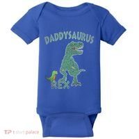 Daddysaurus Rex Tyrannosaurus Dino Dad Funny Gift Baby Bodysuit thumb 0