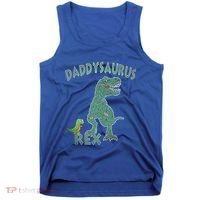Daddysaurus Rex Tyrannosaurus Dino Dad Funny Gift Tank Top thumb 0