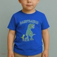 Daddysaurus Rex Tyrannosaurus Dino Dad Funny Gift Toddler T-Shirt thumb 2