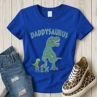 Daddysaurus Rex Tyrannosaurus Dino Dad Funny Gift Women's T-Shirt thumb 3