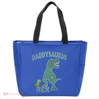 Daddysaurus Rex Tyrannosaurus Dino Dad Funny Gift Tote Bag thumb 0