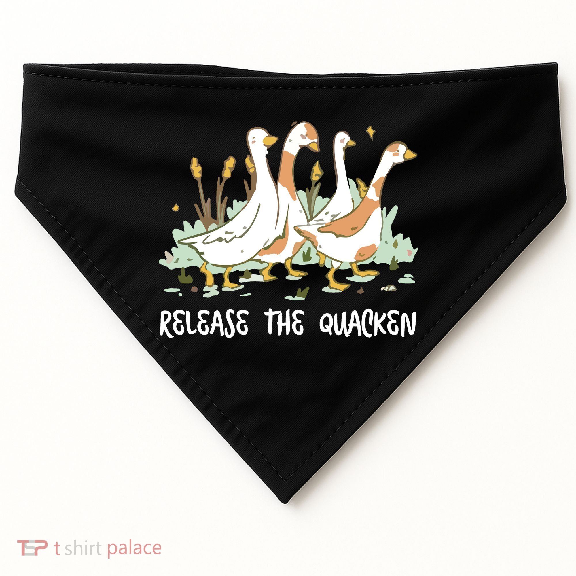 Ducks Release The Quacken Cute Duck USA-Made Doggie Bandana