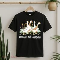 Ducks Release The Quacken Cute Duck T-Shirt thumb 2