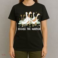 Ducks Release The Quacken Cute Duck T-Shirt thumb 4