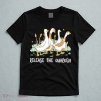 Ducks Release The Quacken Cute Duck T-Shirt thumb 5