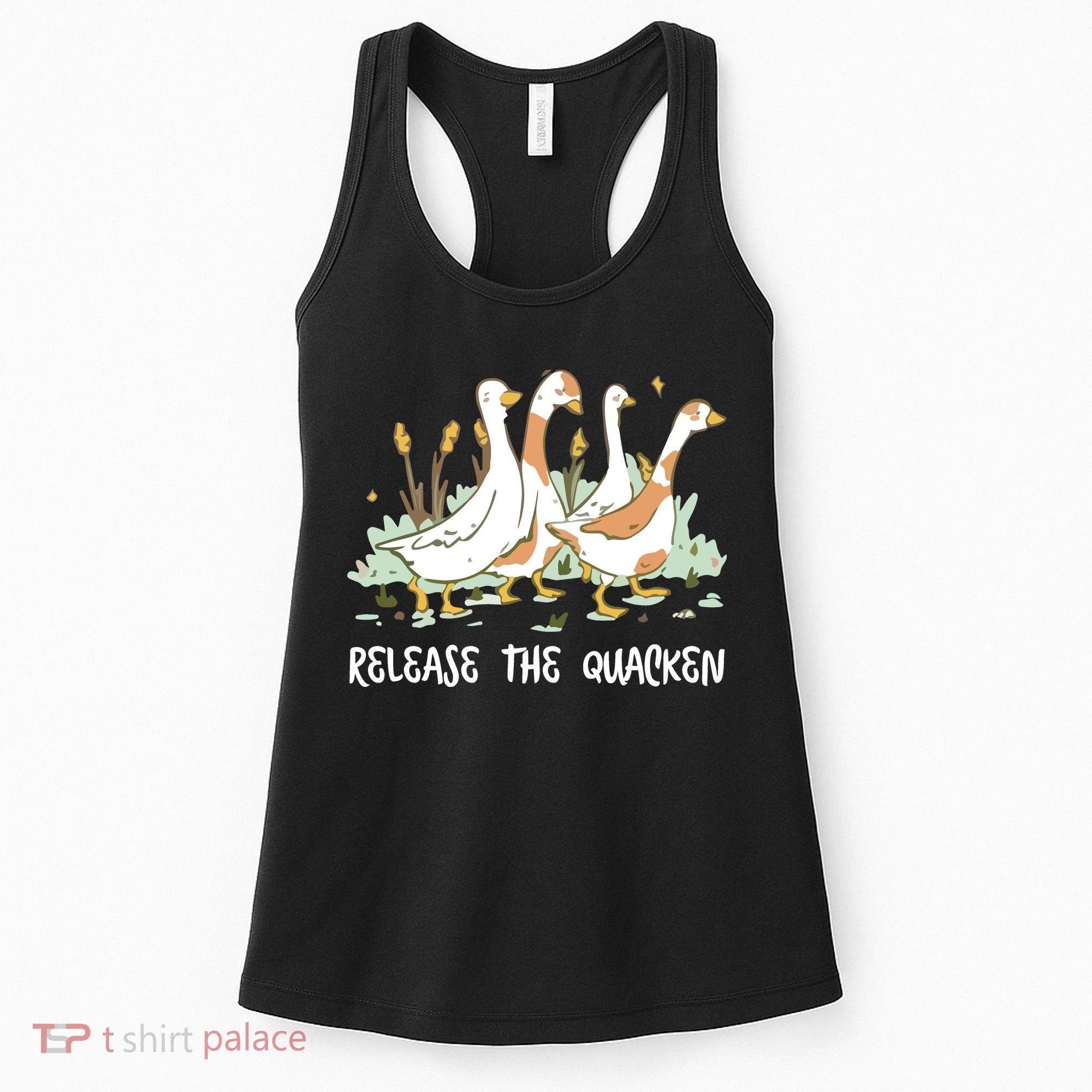 Ducks Release The Quacken Cute Duck Women's Tank Top