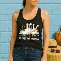 Ducks Release The Quacken Cute Duck Women's Tank Top thumb 2
