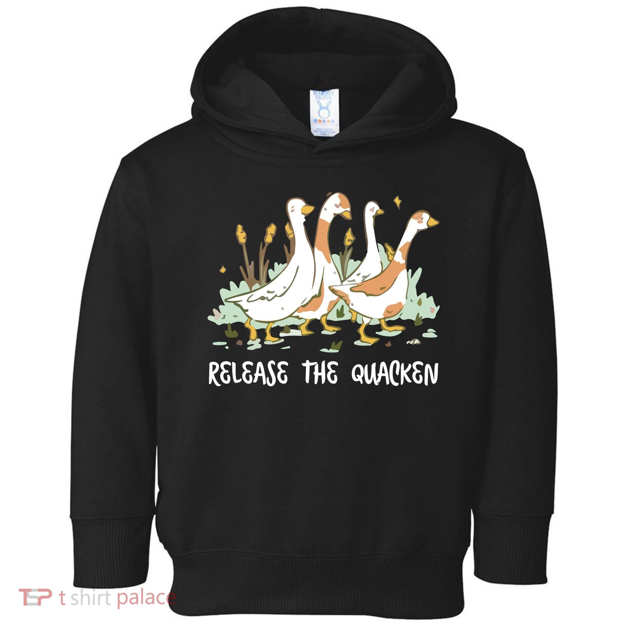 Ducks Release The Quacken Cute Duck Toddler Hoodie
