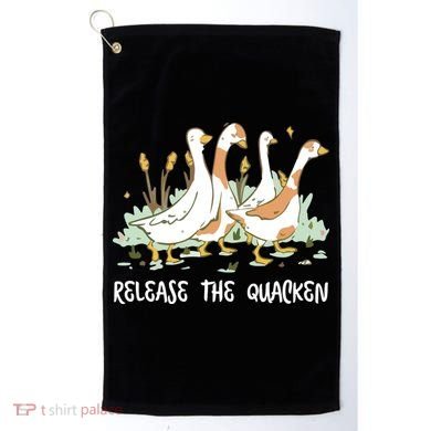 Ducks Release The Quacken Cute Duck Golf Towel