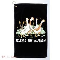 Ducks Release The Quacken Cute Duck Golf Towel thumb 0