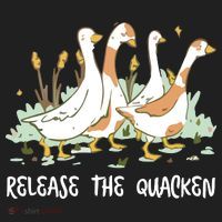 Ducks Release The Quacken Cute Duck Golf Towel thumb 3