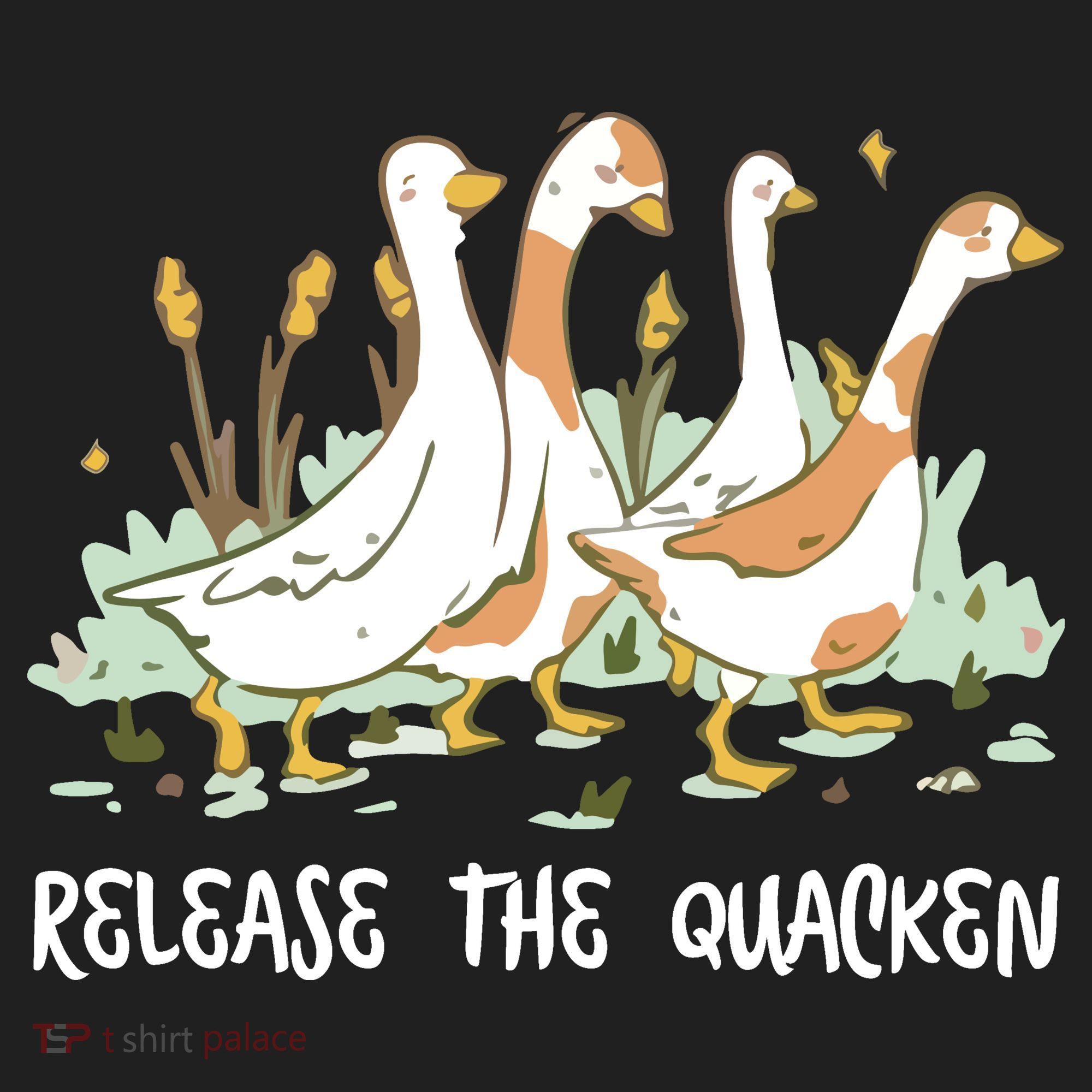 Ducks Release The Quacken Cute Duck Golf Towel
