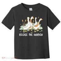Ducks Release The Quacken Cute Duck Toddler T-Shirt thumb 0