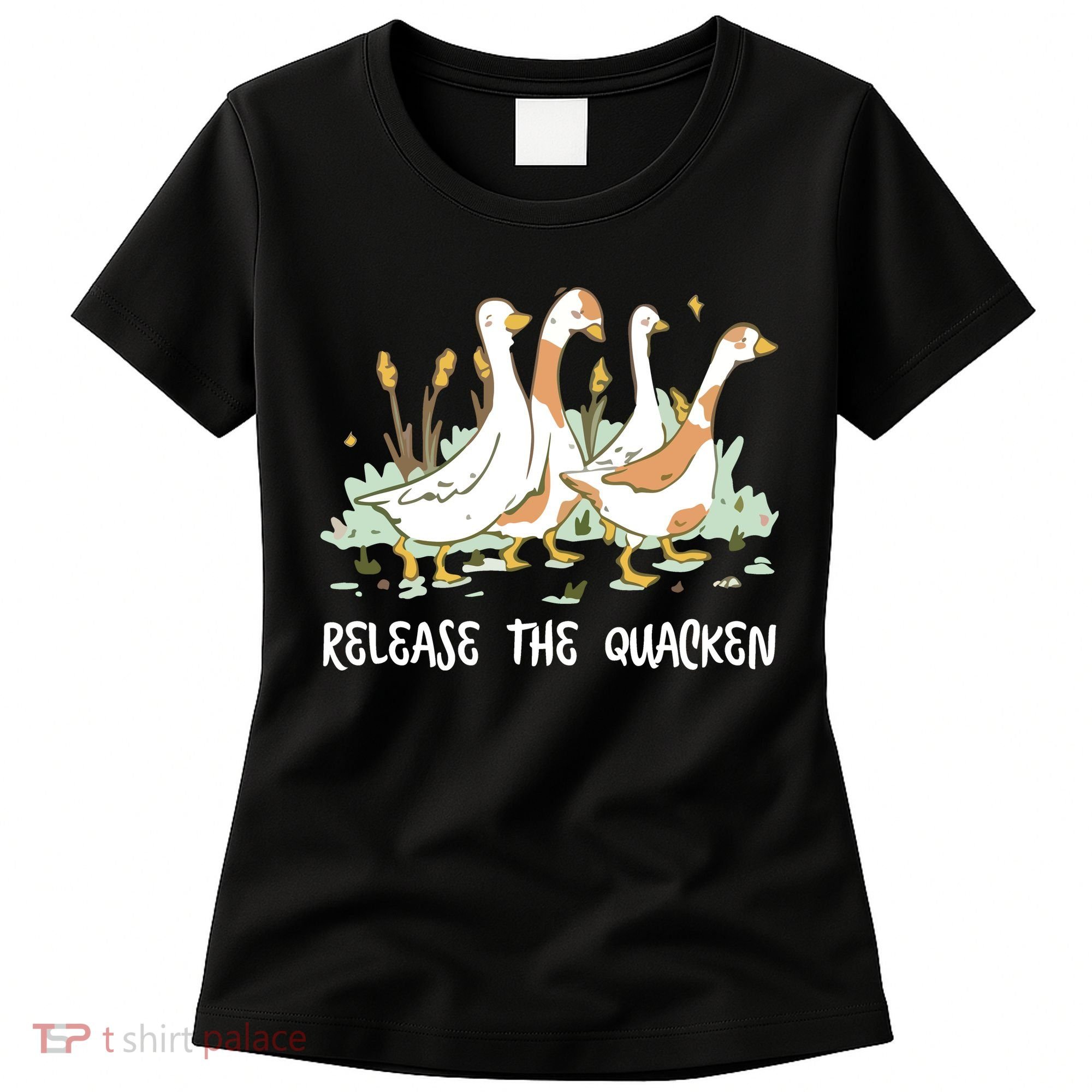 Ducks Release The Quacken Cute Duck Women's T-Shirt