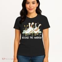 Ducks Release The Quacken Cute Duck Women's T-Shirt thumb 4