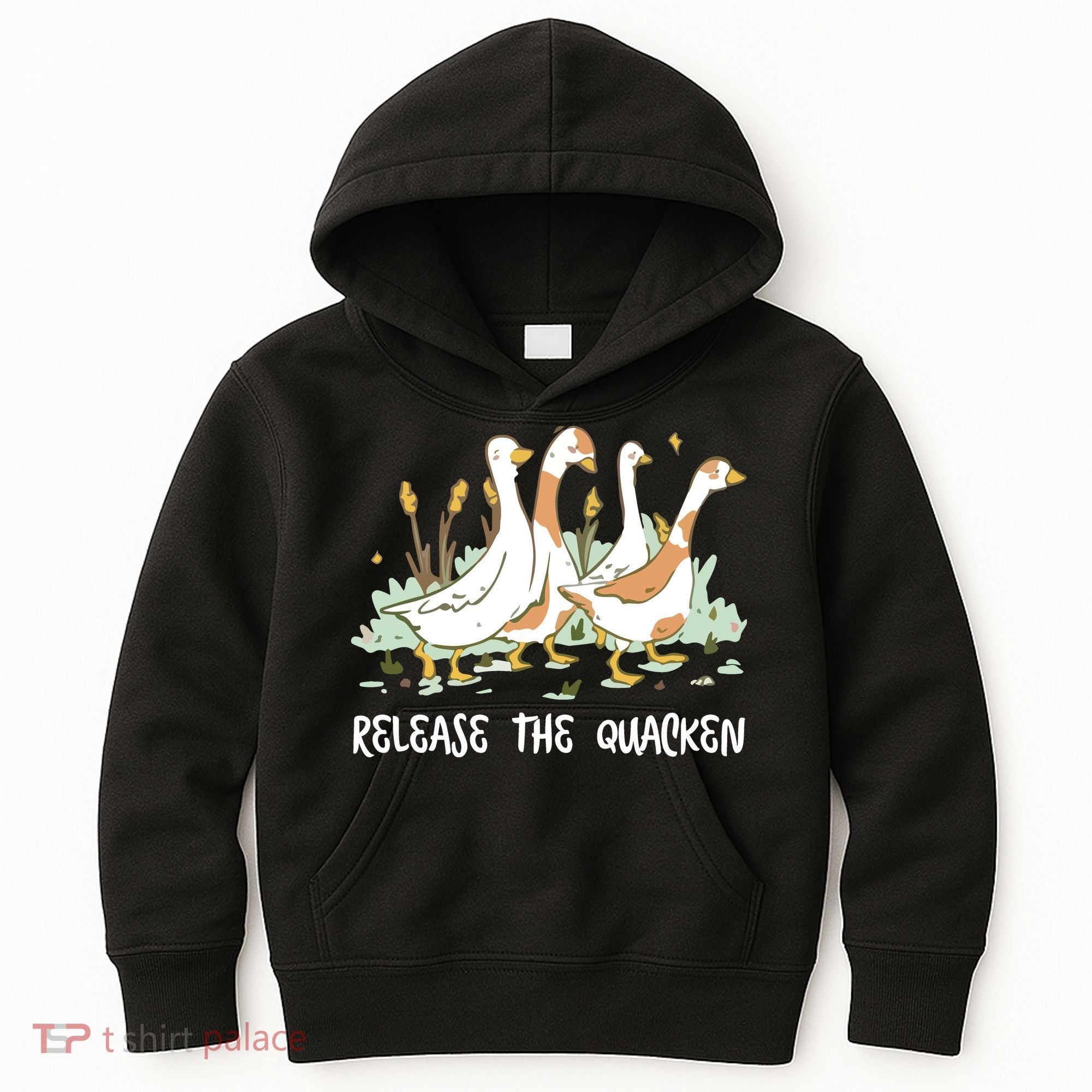Ducks Release The Quacken Cute Duck Kids Hoodie