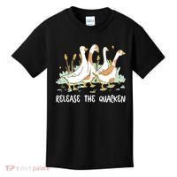 Ducks Release The Quacken Cute Duck Kids T-Shirt thumb 0