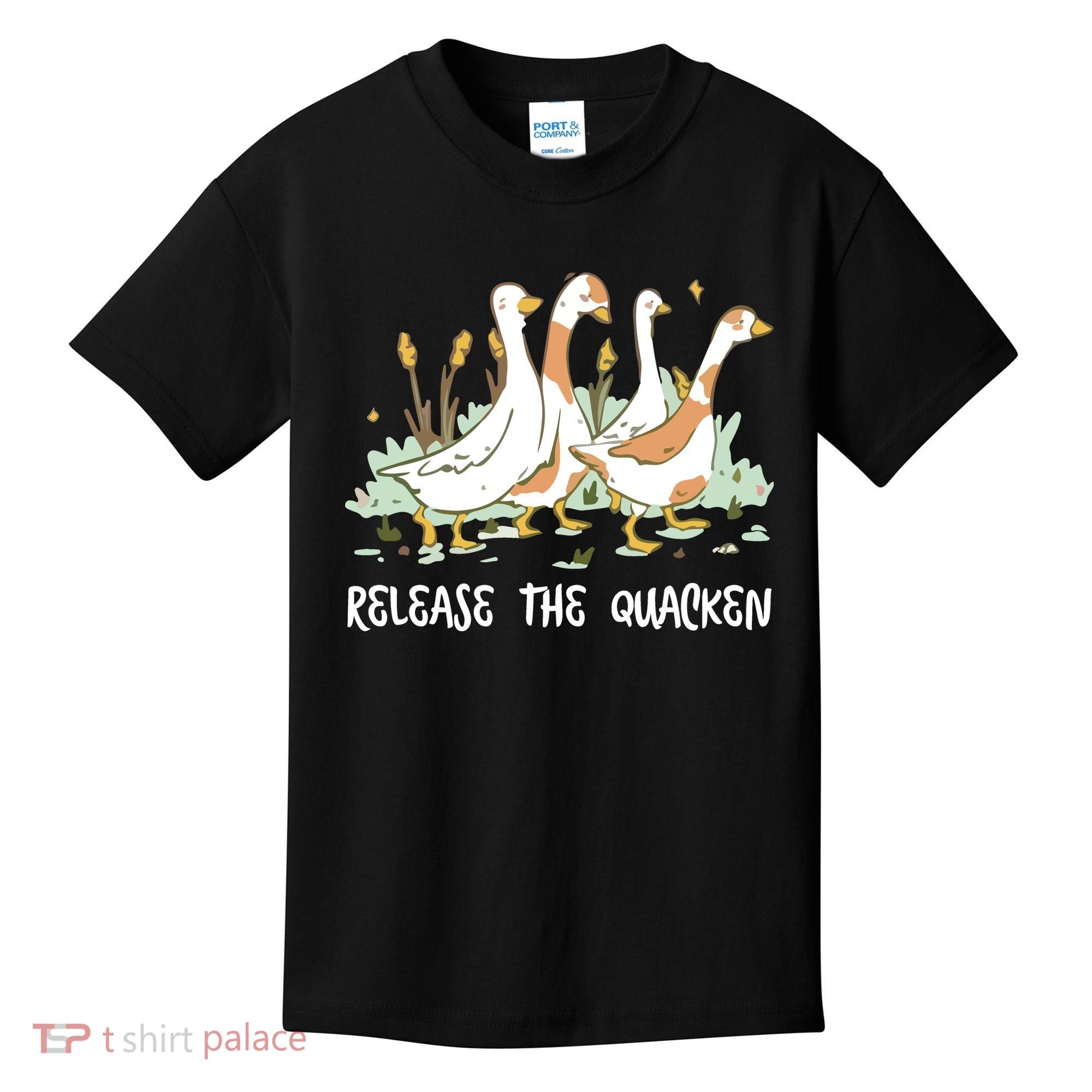 Ducks Release The Quacken Cute Duck Kids T-Shirt