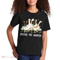 Ducks Release The Quacken Cute Duck Kids T-Shirt thumb 2