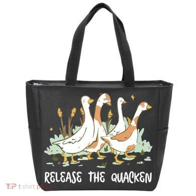Ducks Release The Quacken Cute Duck Tote Bag