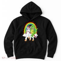 Dinosaur Riding Unicorn Hoodie thumb 0
