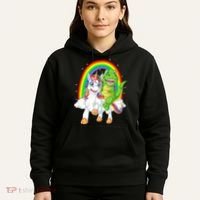 Dinosaur Riding Unicorn Hoodie thumb 5