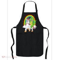 Dinosaur Riding Unicorn Apron thumb 0