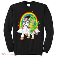 Dinosaur Riding Unicorn Sweatshirt thumb 0