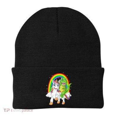 Dinosaur Riding Unicorn Beanie