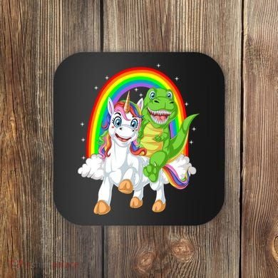 Dinosaur Riding Unicorn Coaster