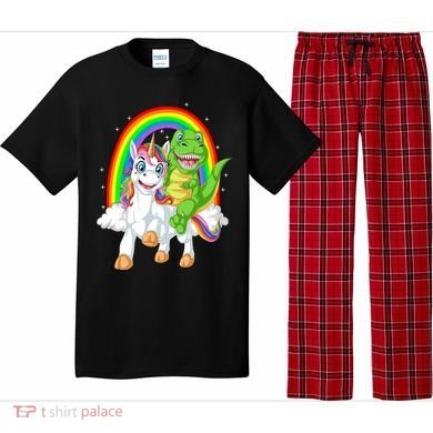 Dinosaur Riding Unicorn Pajama Set