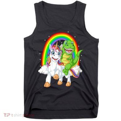 Dinosaur Riding Unicorn Tank Top