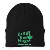 Drugs Not Hugs Don't Touch Me Beanie thumb 0