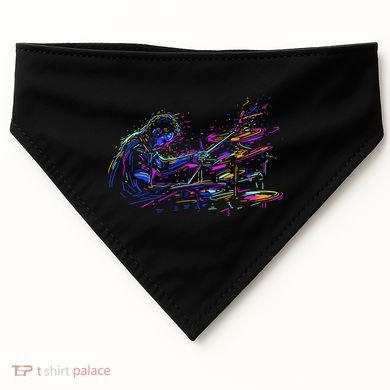 Drummer Abstract USA-Made Doggie Bandana
