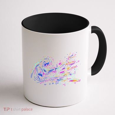 Drummer Abstract Coffee Mug back
