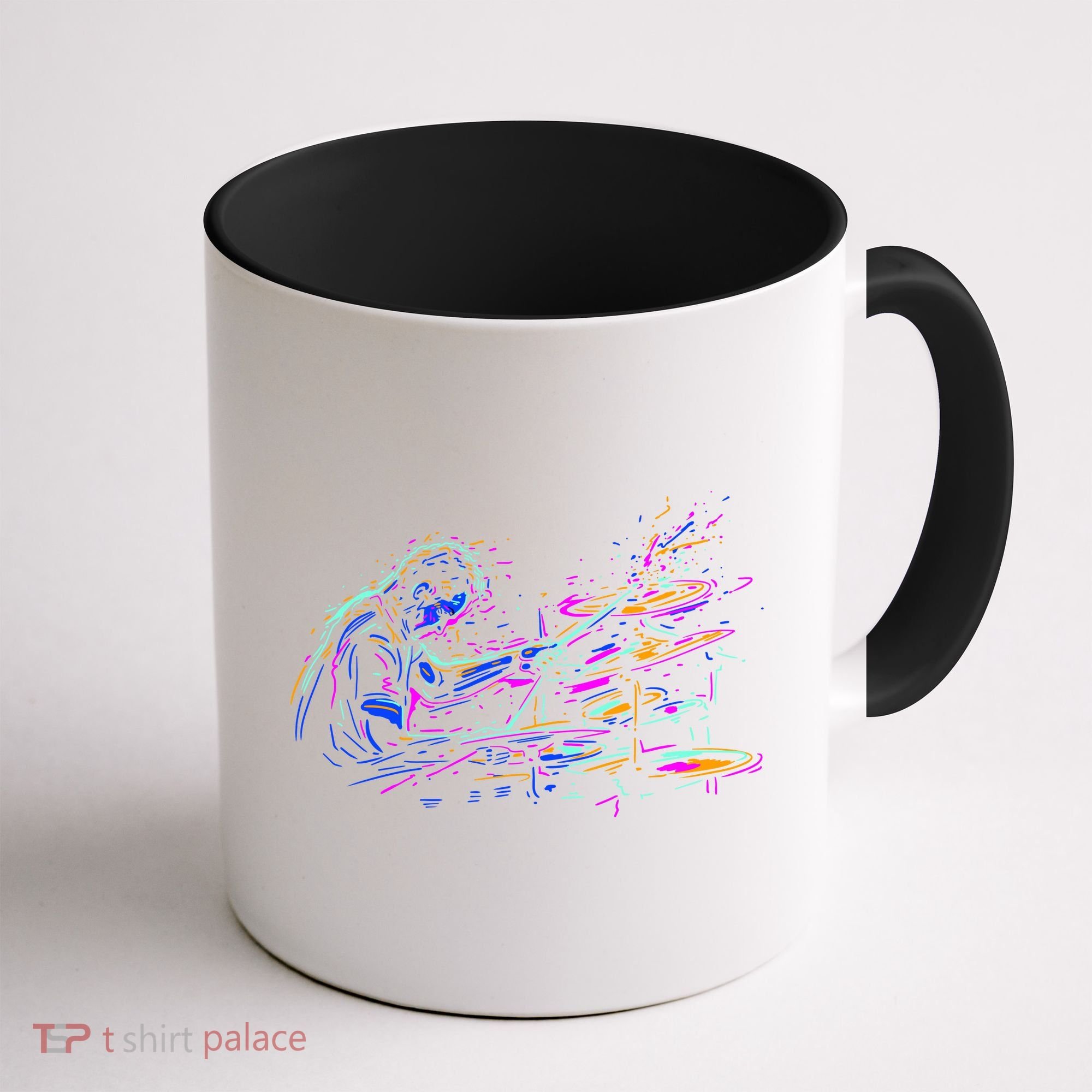 Drummer Abstract Coffee Mug