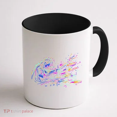 Drummer Abstract Coffee Mug back