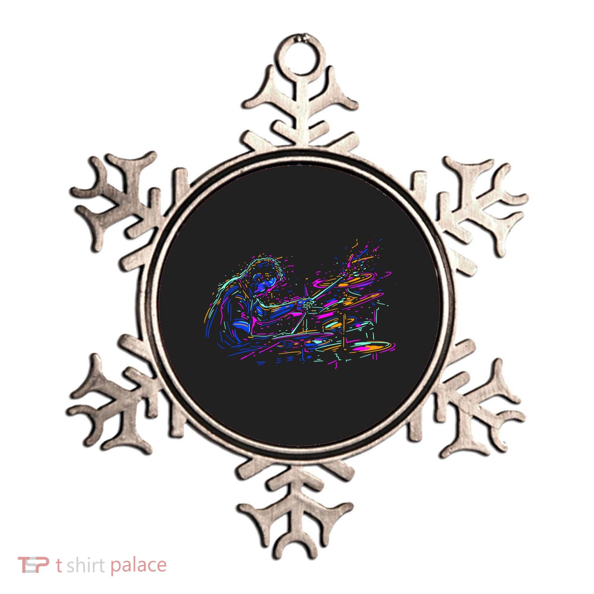 Drummer Abstract Ornament