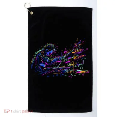 Drummer Abstract Golf Towel
