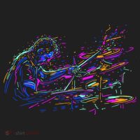 Drummer Abstract Golf Towel thumb 3